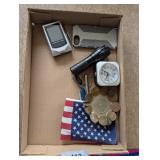 Coin Dish, Flash Light, Battery Op Alarm Clock, +