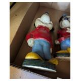 Mickey & Minnie Concrete Figurines