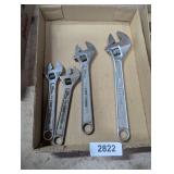 (4) Craftsman Adjustable Wrenches