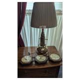 Table Lamp & Weather Center