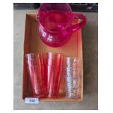 Plastic Pitcher & Cups