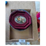 (4) Decorative Wall Plates w/ Holders &