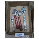 Assorted Adjustable Wrenches