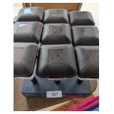 (9) Solar LED Pathway Lights Square