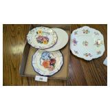 Floral Plate Marked England +