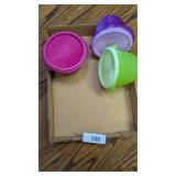 (3) Small Tupperware Bowls w/ Lids