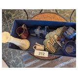 Decorative Pitchers, Milk Glass Vase & Other