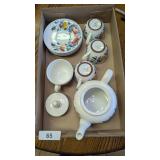 Teapot w/ Cups & Saucers