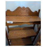 Small Wooden Three Tier Shelf -**