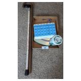 (2) Hand Mirrors, (2) Canes & Pill Organizer