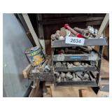 Metal Trays w/ Assorted Nuts & Bolts