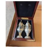 GSA Kitchen Ornate Silver Plate S/P Shakers w/