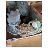 (4) Frog Landscape Figurines