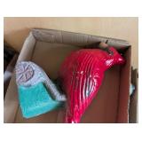 Concrete Landscape Cardinal Figurine