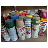 Spray paints - some full & some partials