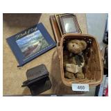 Cast Iron Bronze Finish B&H Bookends, +