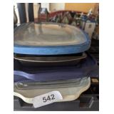 Pyrex Casserole w/ Lid + Loaf Pans & Extra Lids
