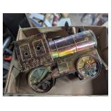 Adorable Wind Up Metal Music Box Train