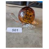 Vintage Art Glass Turtle