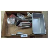 Baking Pan & Assorted Kitchen Utensils