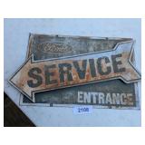 Metal Ford Sign - 17 x 11, some rust