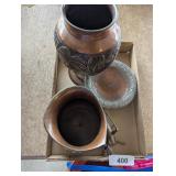 Vintage Copper Pitcher, Vase &