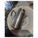 Enamelware Bowl & Steel Pitcher