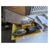 Car Mirrors, Speaker In Plastic Carry Tote