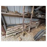 Wooden Ladder & Wood Pieces