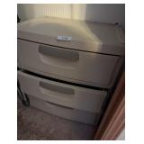 Sterilite Three Drawer Plastic Storage Unit