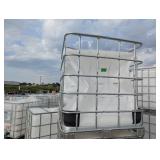 275 gal. Tote w/ Steel Frame - Smashed