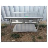 Stainless Steel Work Table w/ Drawers