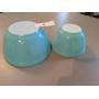 (2) Vintage Turquoise Pyrex Mixing Bowls