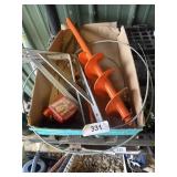 Shelf brackets & drill bit auger