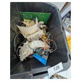 Small Tote w/ Lid + Wiring Harnesses, +