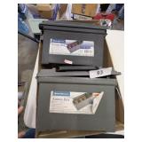(2) Plastic Ammo Boxes