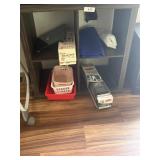 bookcase & tie rack & pet safe (no cord) & lamp