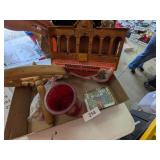 Asian Theme Wooden Box Makes Noise, +