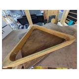 Pool Balls In Wooden Box & Pool Rack