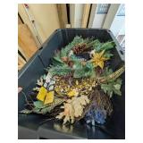 Wreaths, Crafting Items In Tote w/ Lid