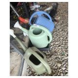 watering cans, spreader