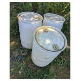 (3) 30 Gallon Barrels