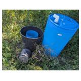 55 Gallon Barrel & Other Barrels & Buckets