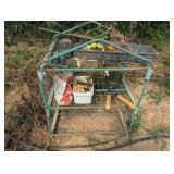 Green Metal Rack - No Contents