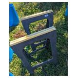(2) Plastic Sawhorses