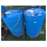 (2) 55 Gallon Barrels