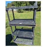 (2) Plastic Black Shelves