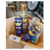Partial WD-40, Ant /7 Roach Spray & Great Stuff