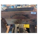 Wooden Black Pellet Crate