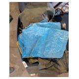 Tote w/ Tarps, Rubber Boots & Other